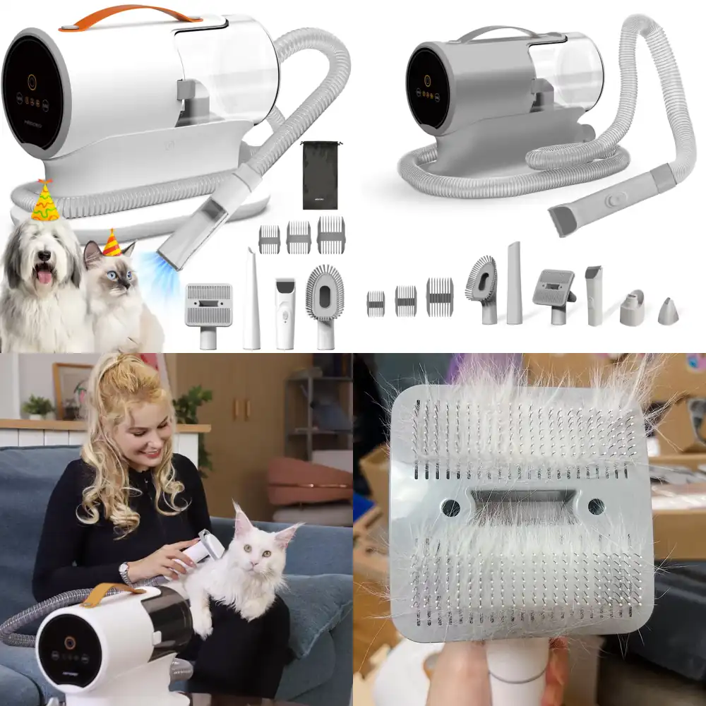 Pet Grooming - Aspirador de Pelos para Animais de