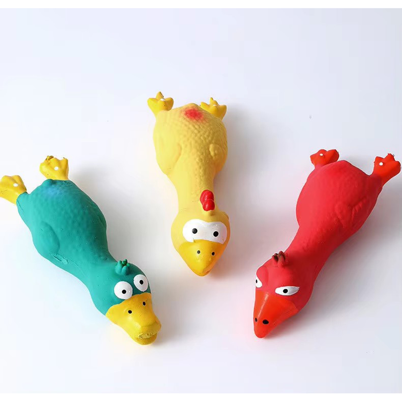 Interactive Squeaky Plush Dog Toy - Brinquedo fofo de látex para cachorro,