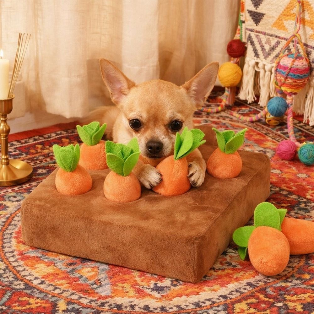 Snuffle Mat For Dogs - Tapete Olfativo de Cenoura para Alívio