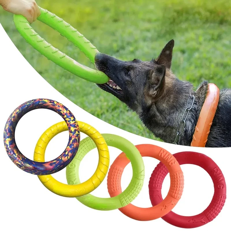 Flying Disc Dog Training Toy - Discos voadores EVA Dog Training Ring